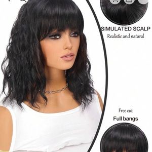 NWT: 14 in Wig, Black Wavy Style